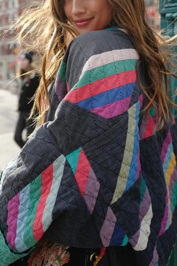 Drune | Bedruckte Patchwork Baumwolljacke