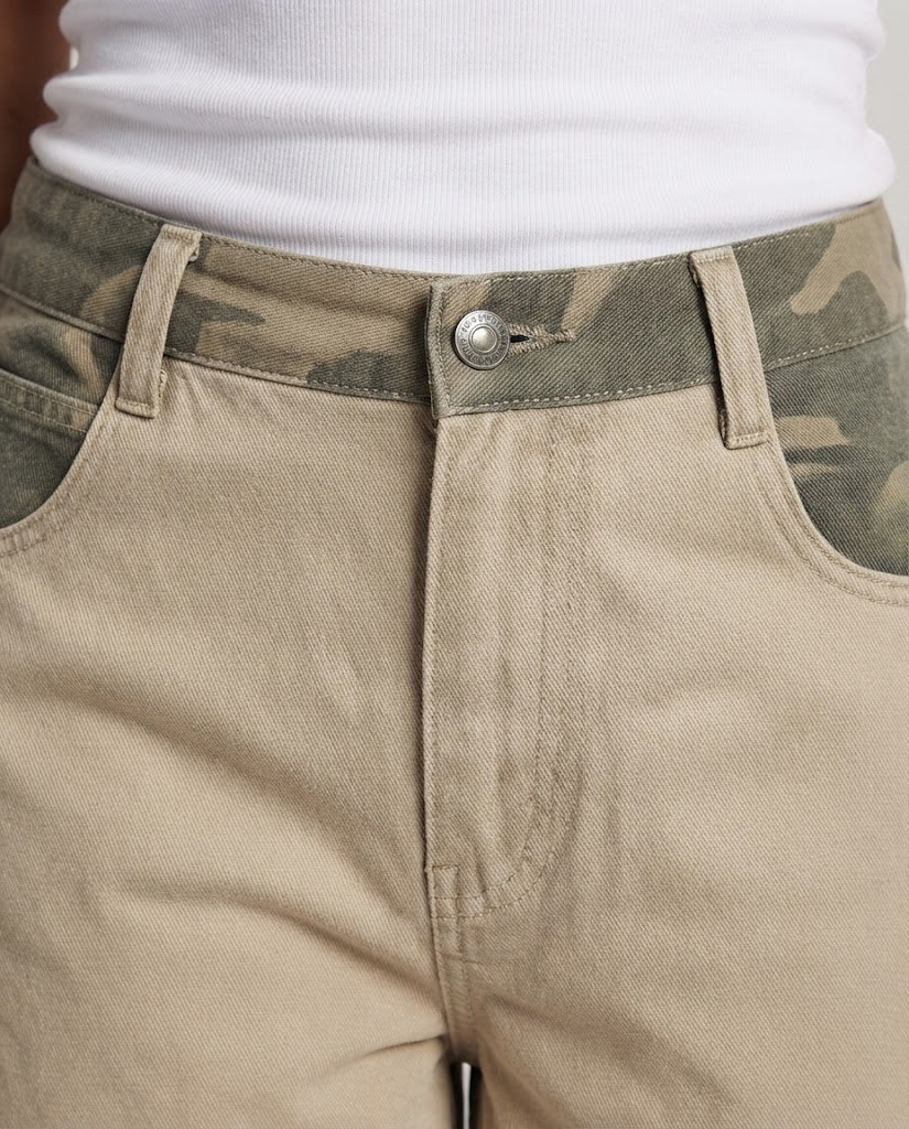 Damen Stilvolle Lockere Cargo-Hosen Drune