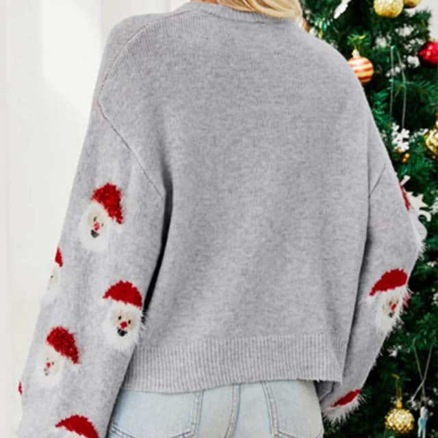 Drune | Weihnachtlicher Strickpullover mit Rentiermotiv