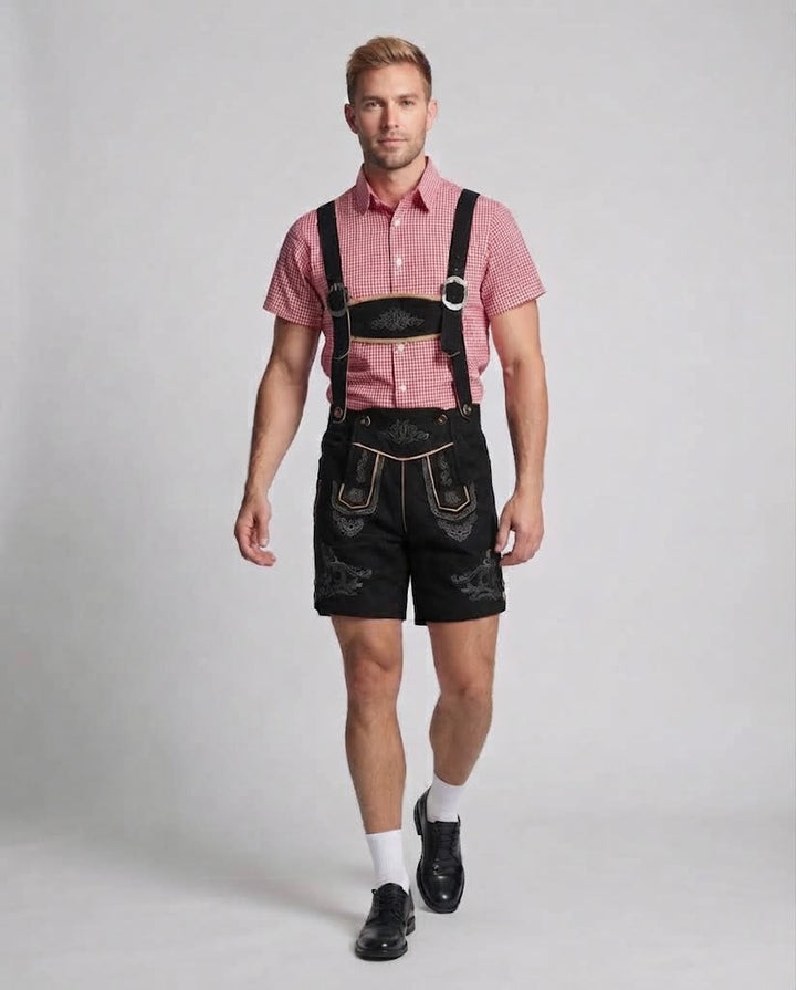 Herren Trachten Shorts mit aufwendiger Stickerei Drune