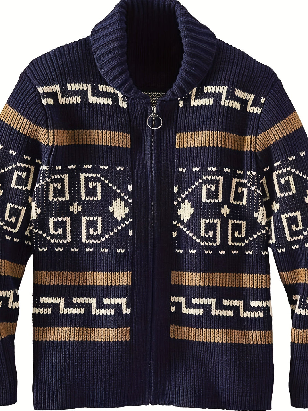 Drune | Lässige Herren-Strickjacke mit Reißverschluss