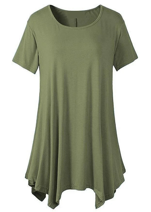 Drune | Sommerliches Loose Fit T-shirt Mit Kurzen Ärmeln