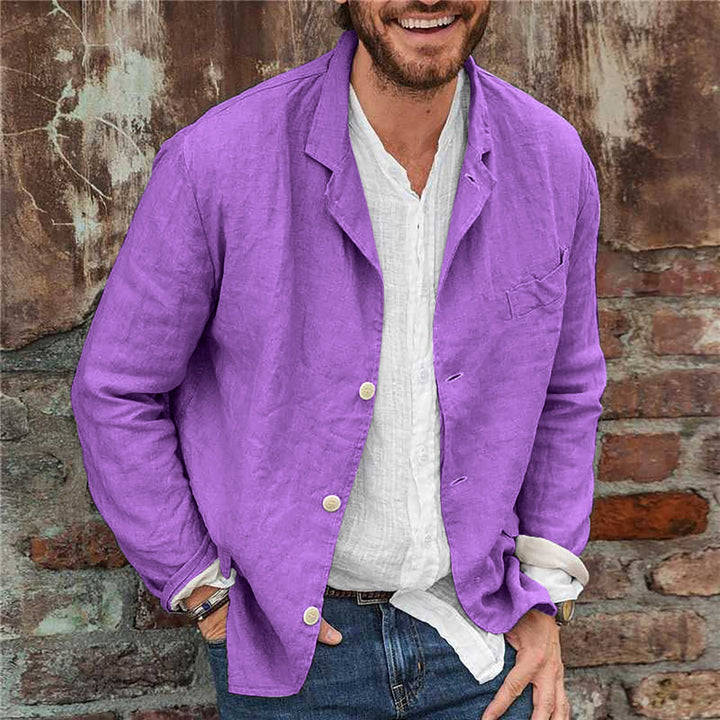 Drune | Lässige Baumwoll Und Leinenjacke