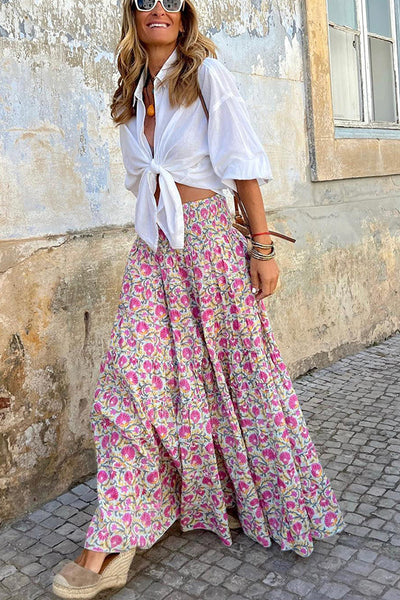 Drune | Sommer Lange Röcke Boho Print