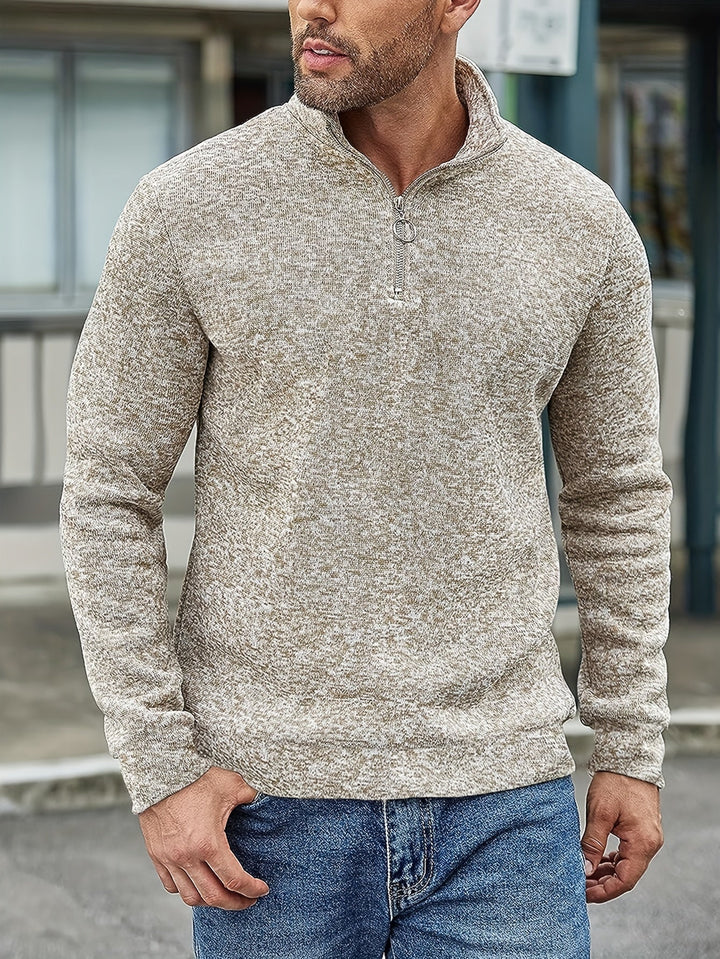 Drune | Lässiger Pullover mit Reißverschluss für Männer