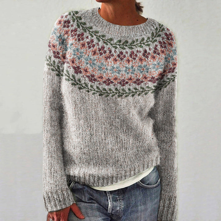 Drune | Schick Gemusterter Strickpulli