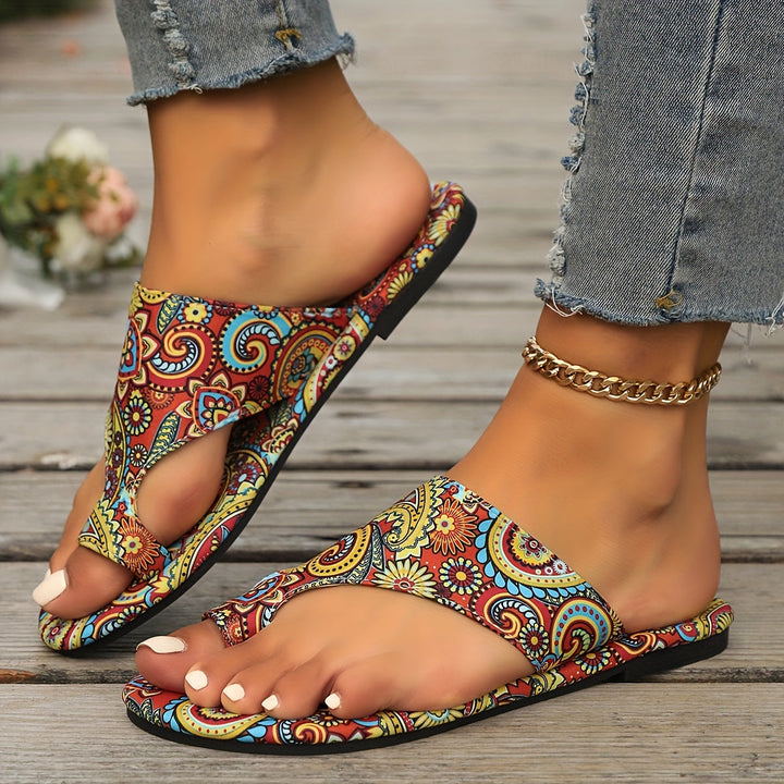 Drune | Florale Flip Flops für Frauen