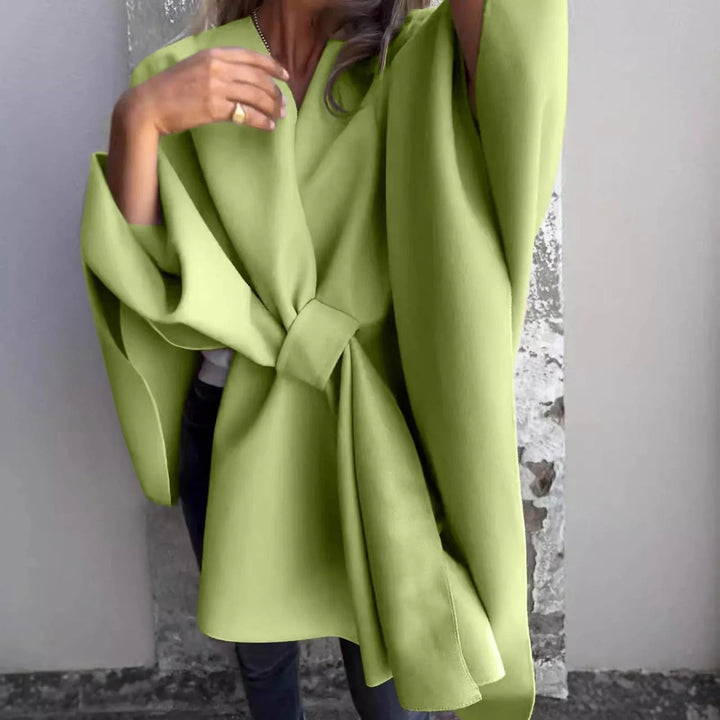 Drune | Cozy knitted long cardigan with batwing sleeves