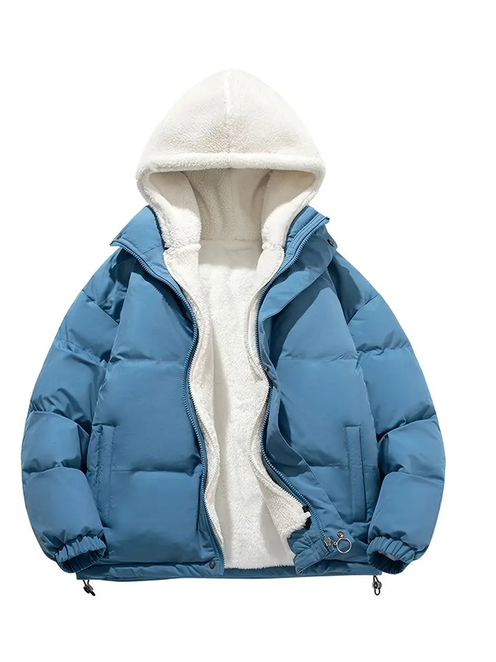Drune | Gemütliche Fleece-Winterjacke mit Kapuze