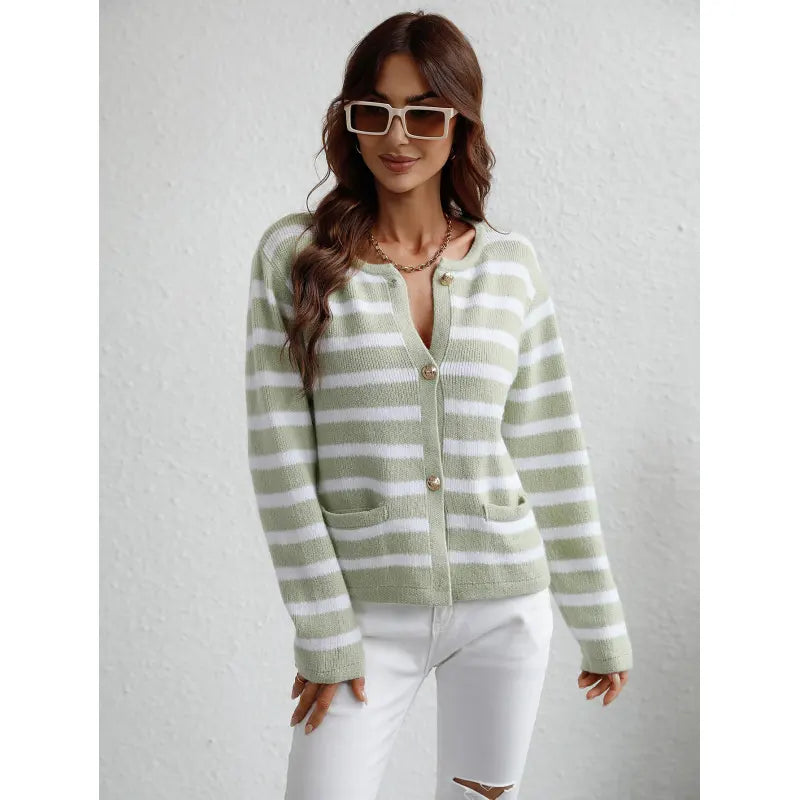 Drune | Strick-Cardigan mit Knöpfen und seitlichen Taschen
