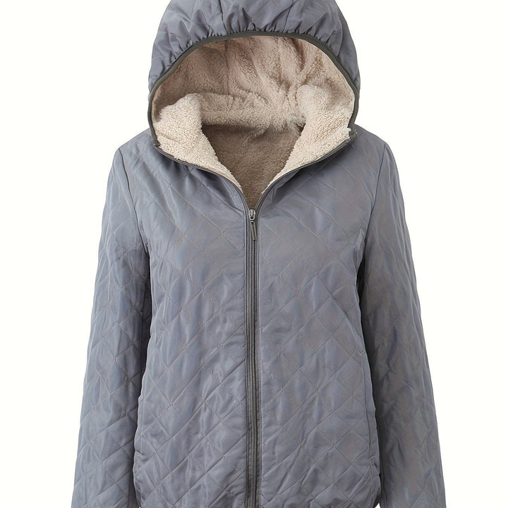 Drune | Steppjacke mit Reißverschluss und Kapuze