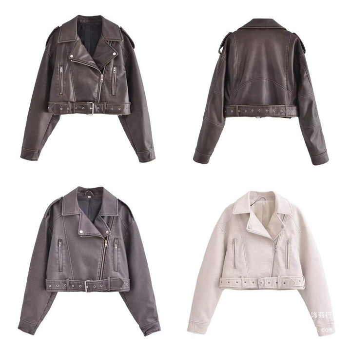 Drune | Waschbare, Farbverlaufende Lederjacke Für Damen*