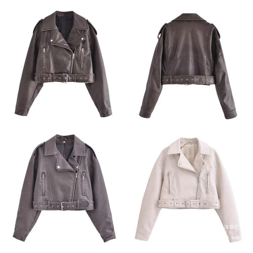 Drune | Waschbare, Farbverlaufende Lederjacke Für Damen*
