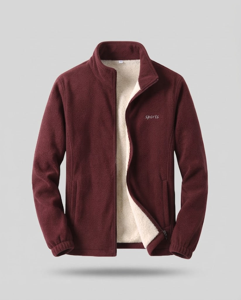 Herren Fleecejacke mit Stehkragen Drune