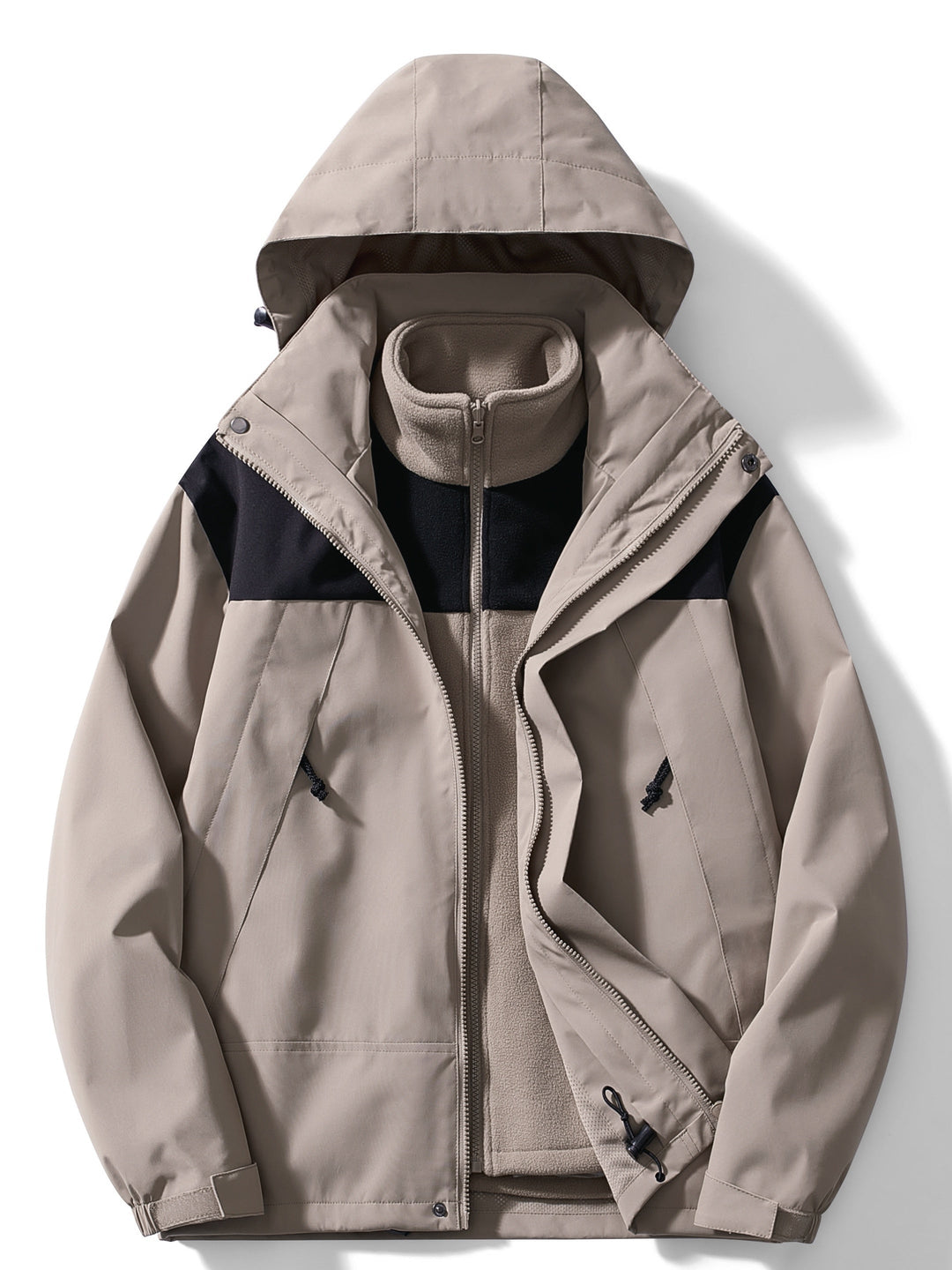 Drune | Winterjacke mit Kapuze 3 in 1 für Frauen, perfekt für Outdoor-Aktivitäten