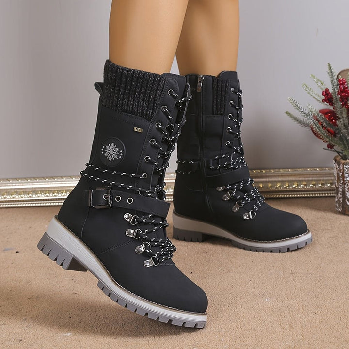 Drune - Elegante Gestrickte Thermo-Stiefel