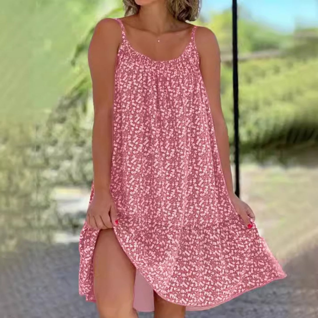 Drune | Großes Pendel floral Hosenträger Weste Kleid