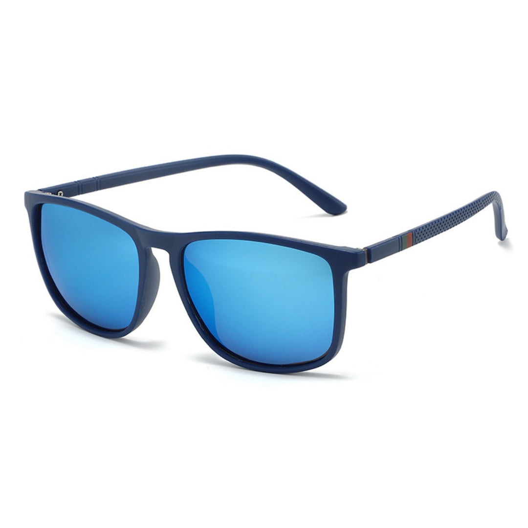 Drune | UV-Schutz quadratische polarisierte Sonnenbrille mit großem Rahmen
