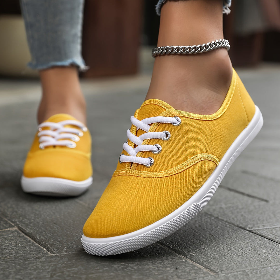 Drune | Bequeme Niedrige Canvas Schnürschuhe