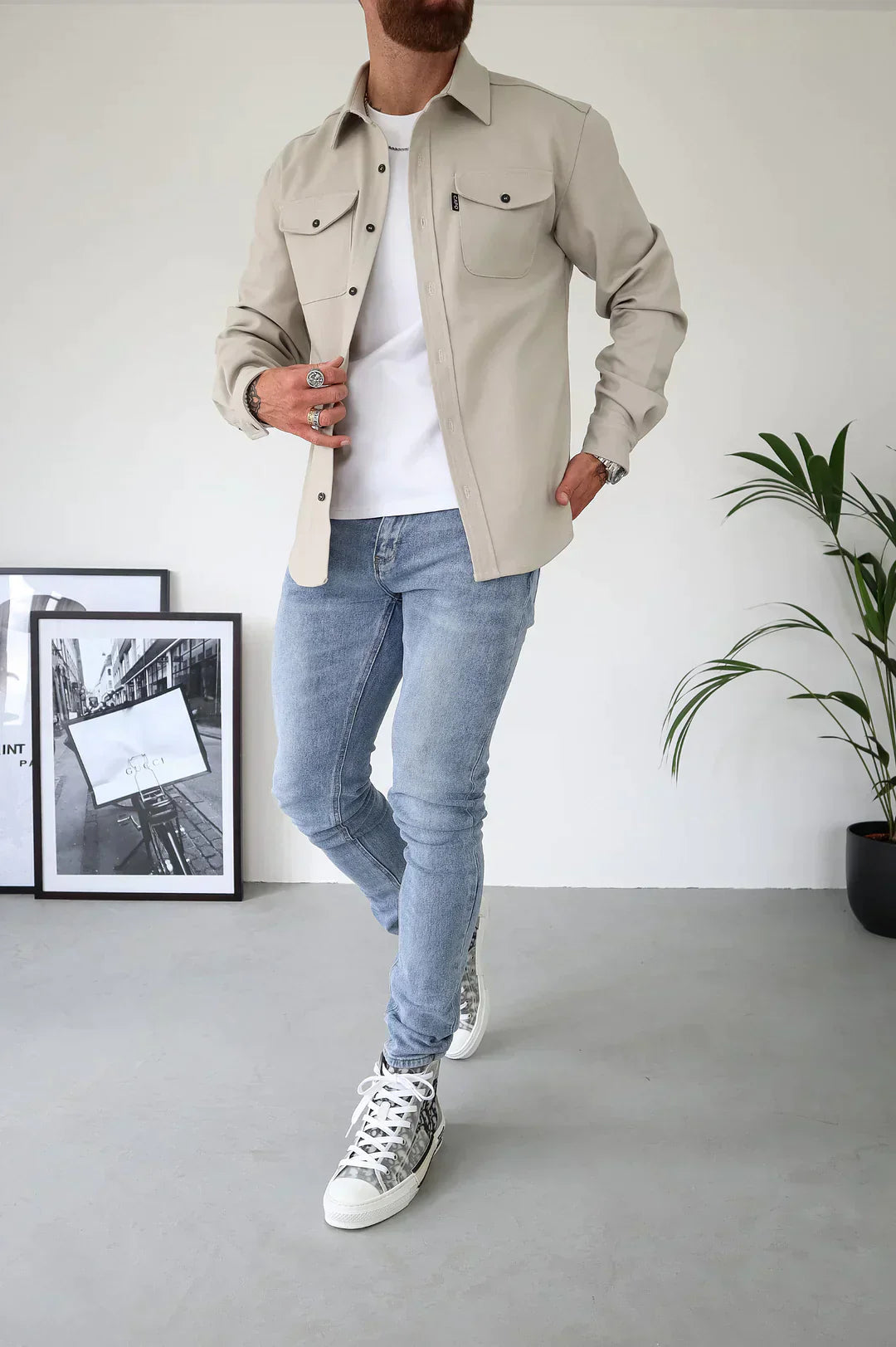 Drune | Premium-Jacke mit Knopfverschluss für Herren | Stylische und bequeme Jacke