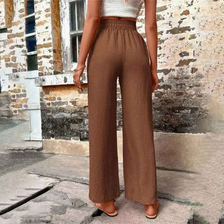 Drune | Farbige Luftige Sommerhosen Damen Mit Weitem Bein Für Frauen