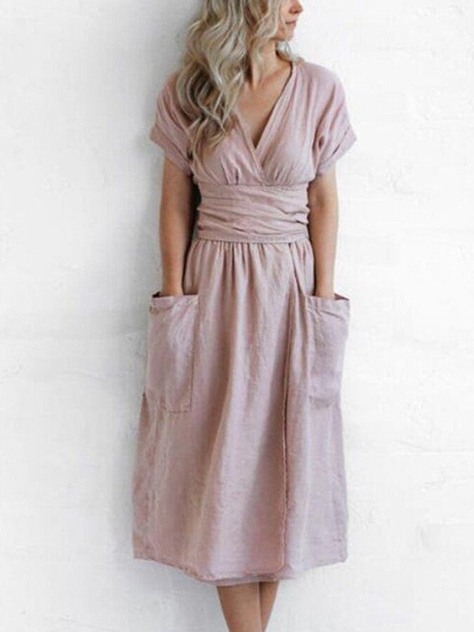 Drune | Fließendes Leinenkleid