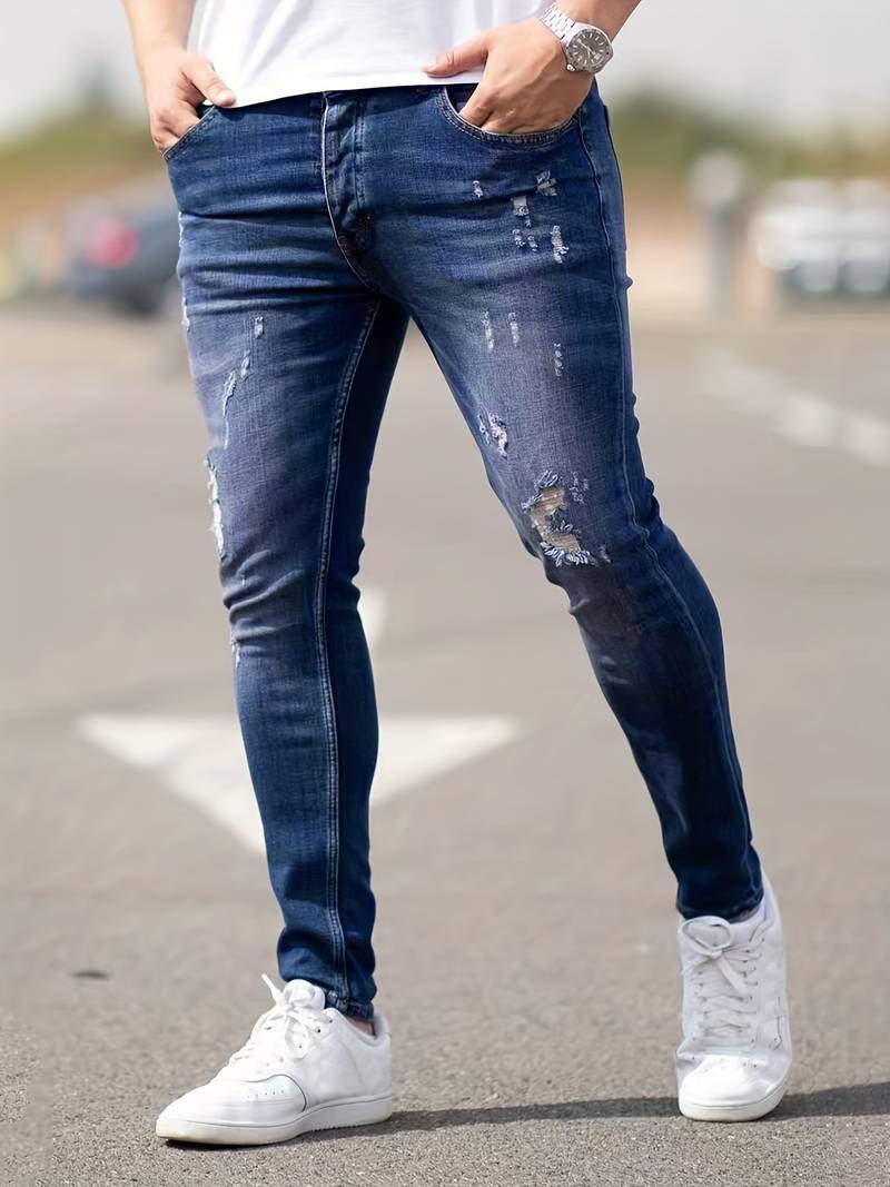 Drune | zerrissene jeans für männer