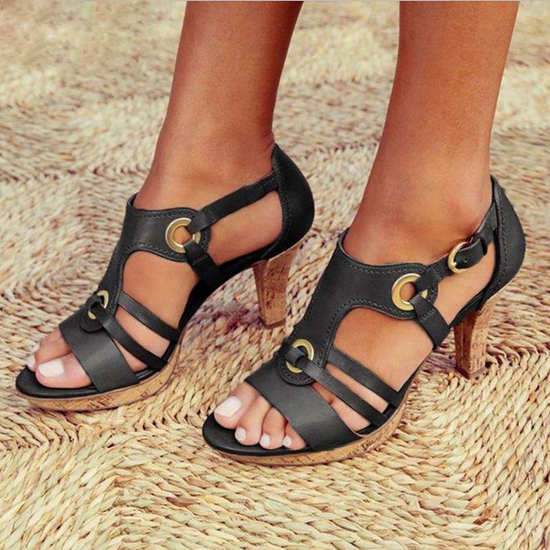 Drune | PU-Leder Bohemian Stil Sandale