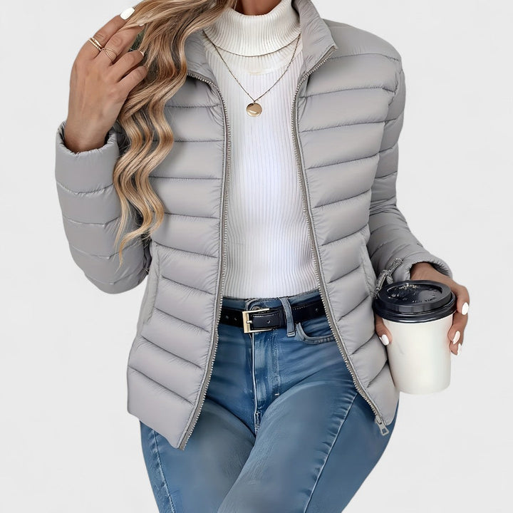 Drune | Elegante lange Damenjacke im klassischen Stil