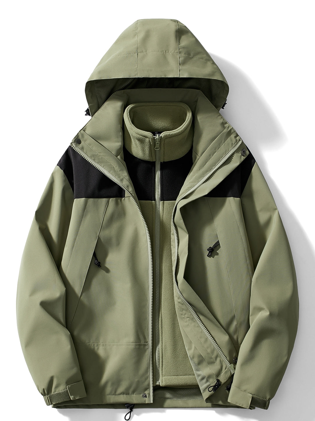 Drune | Winterjacke mit Kapuze 3 in 1 für Frauen, perfekt für Outdoor-Aktivitäten