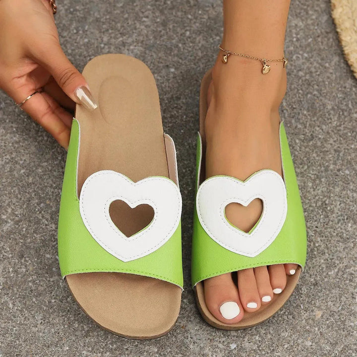Drune | Sandals Love with Heart Shape Design