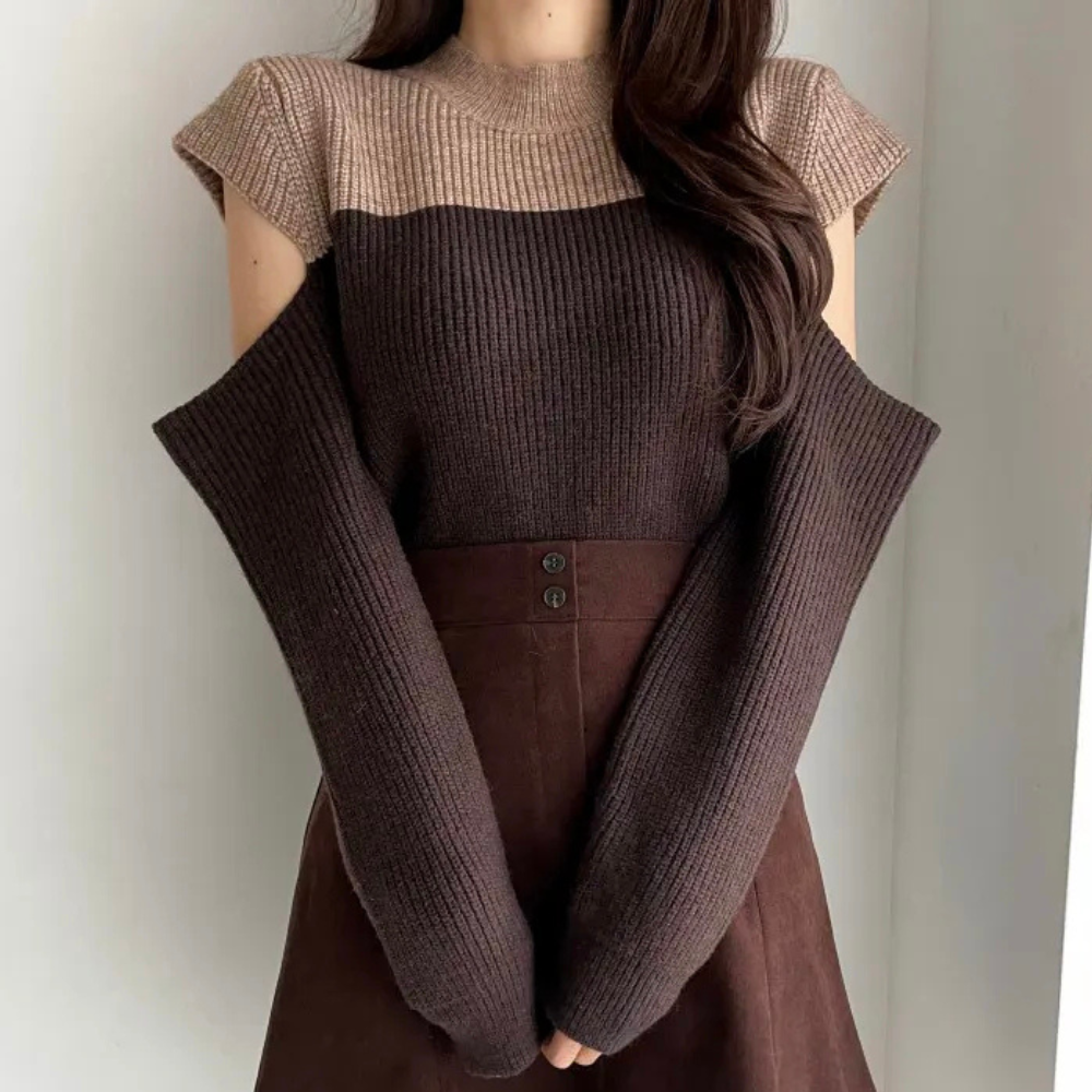 Drune | Strickpullover mit Ausschnitten an den Ärmeln