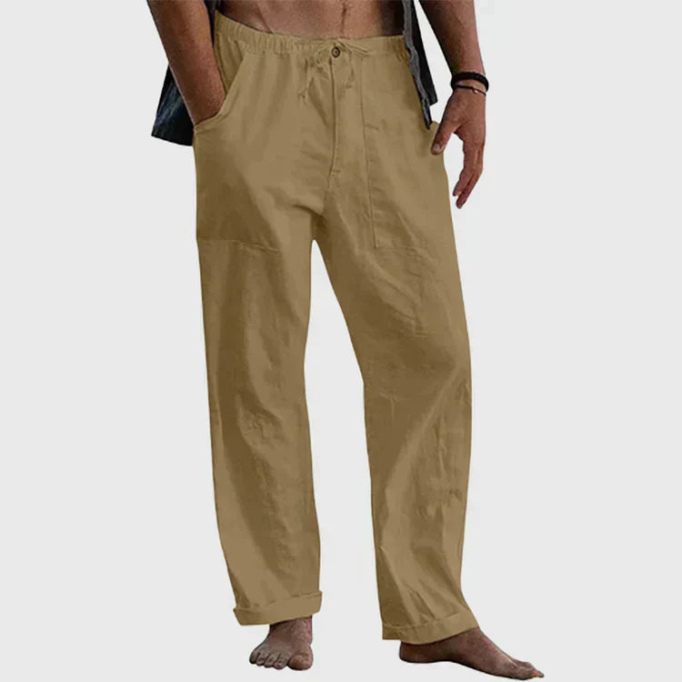 Drune | Lässige Leinenhose mit Kordelzug