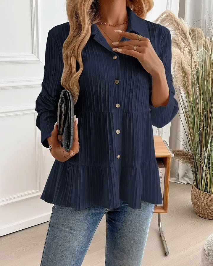Drune | Bluse mit Reverskragen und Tailliertem Schnitt