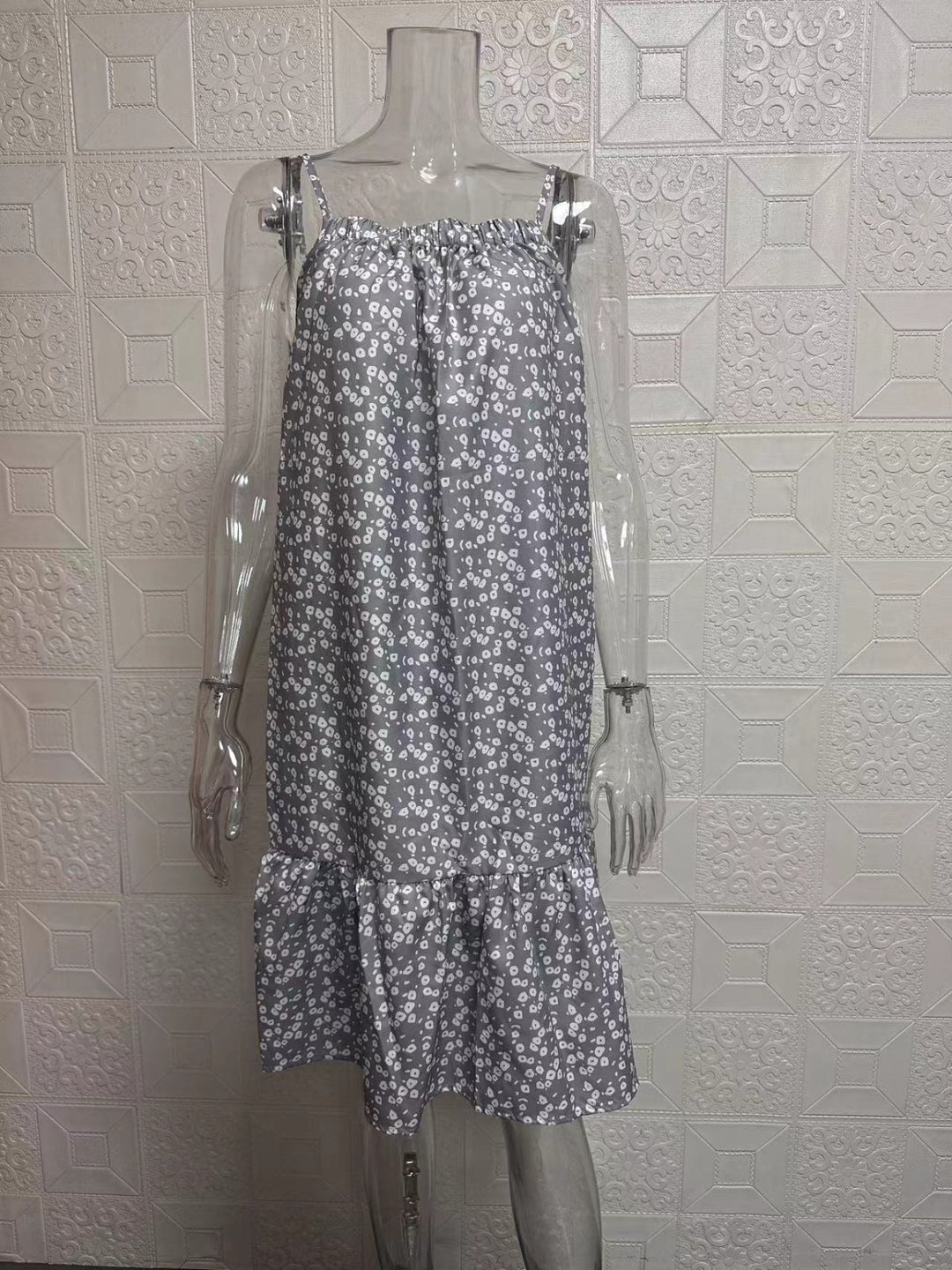 Drune | Großes Pendel floral Hosenträger Weste Kleid
