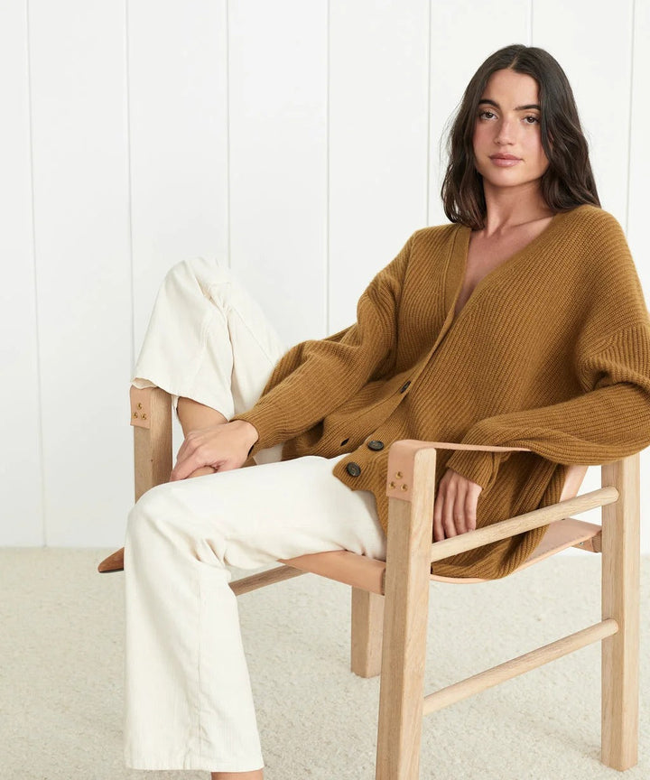 Drune | Kaschmir Cocoon Strickjacke
