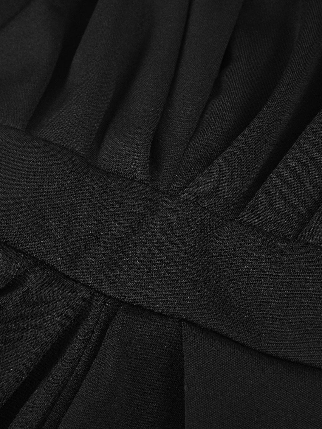 Drune | Tiefer V-Ausschnitt Ärmelloser Breiter Bein Jumpsuit