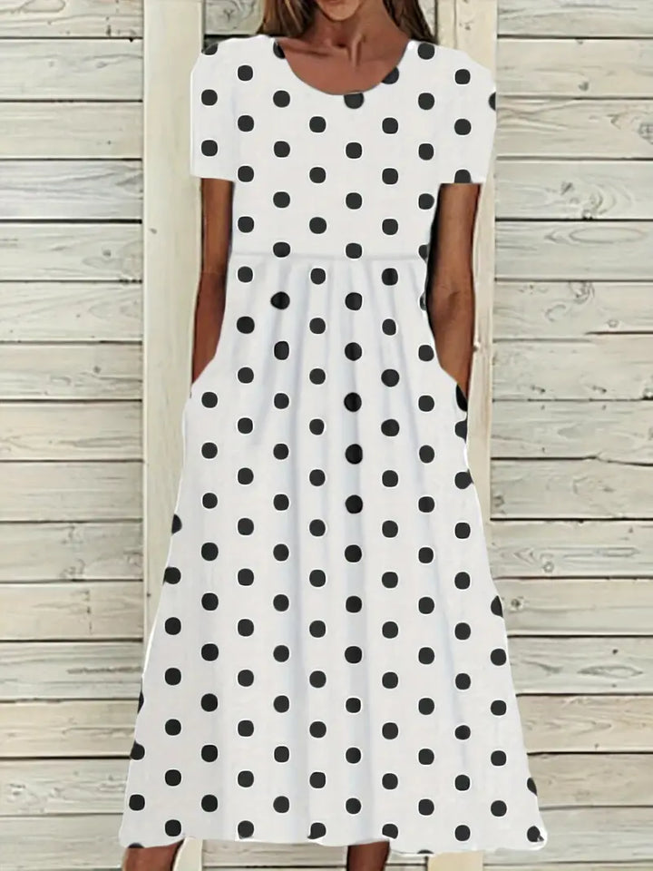 Drune | Midi Kleid mit Polka Dots für Frühling/Sommer