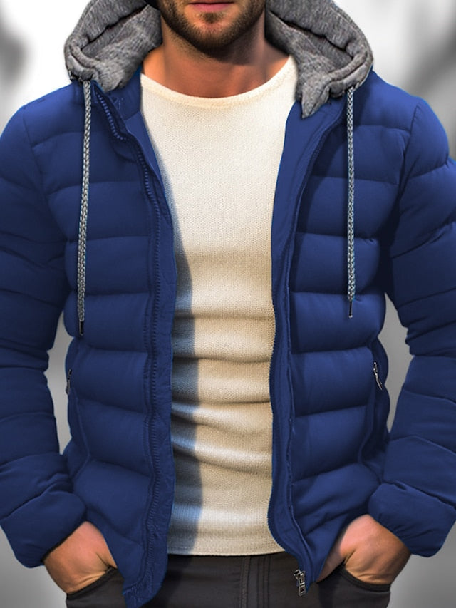 Drune | Herren Winter Daunenjacke - Mit Kapuze & Reißverschluss