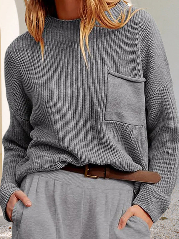 Drune | Cozy, relaxed knit sweater with pockets