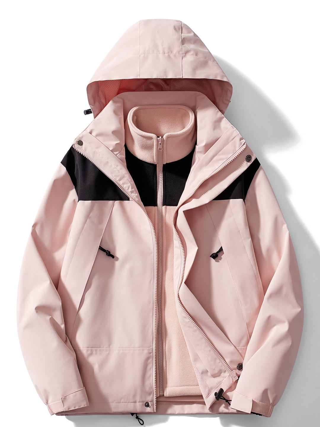 Drune | Winterjacke mit Kapuze 3 in 1 für Frauen, perfekt für Outdoor-Aktivitäten