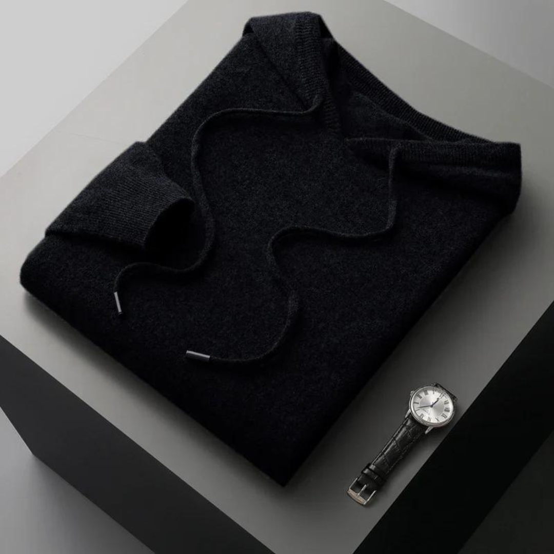 Drune | merino strick kapuzenpullover