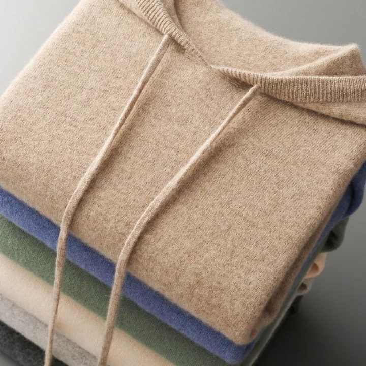 Drune | merino strick kapuzenpullover