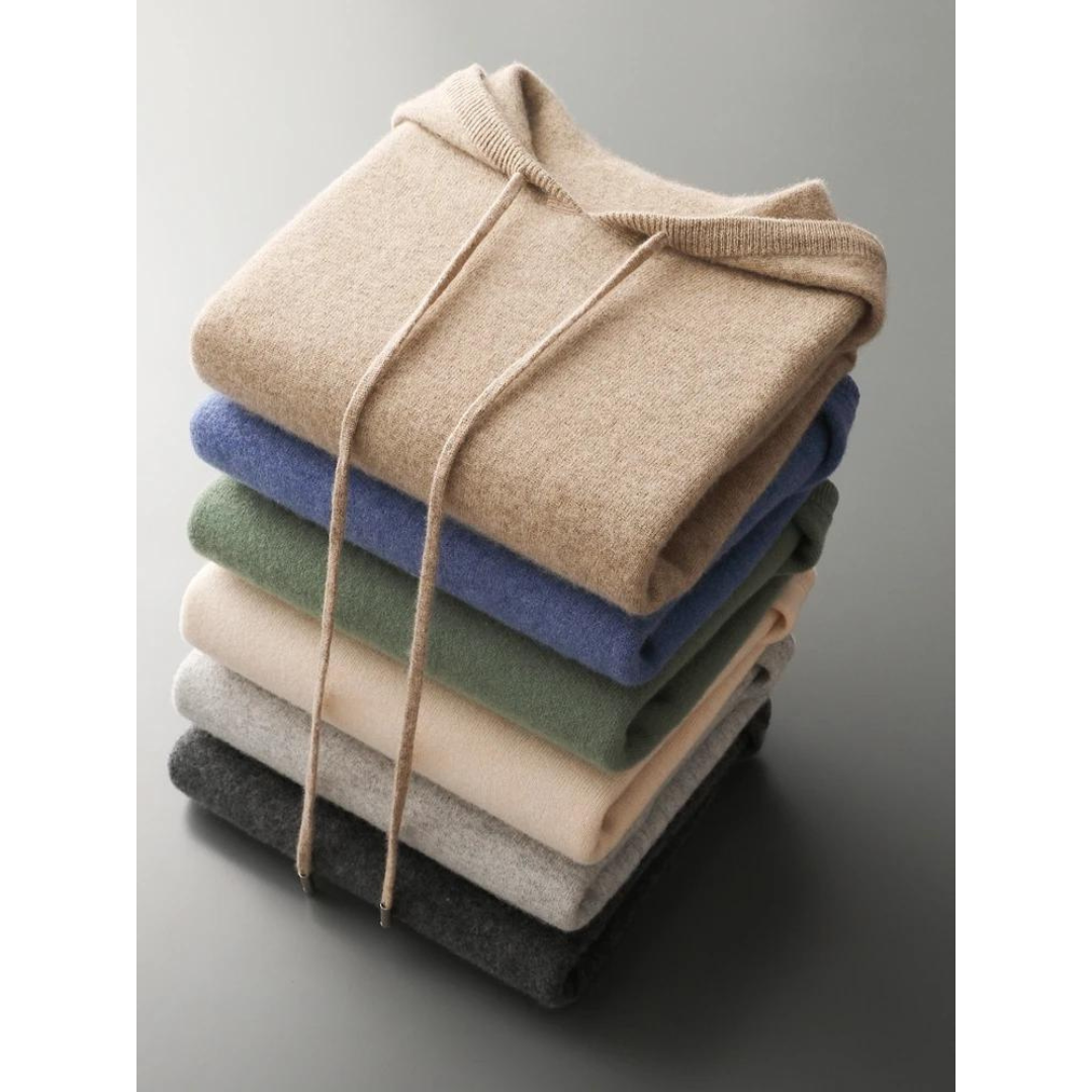 Drune | merino strick kapuzenpullover