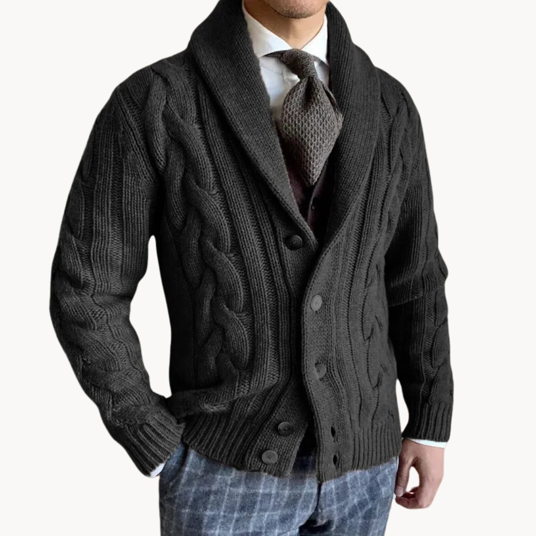 Drune | Strickschal-Strickjacke