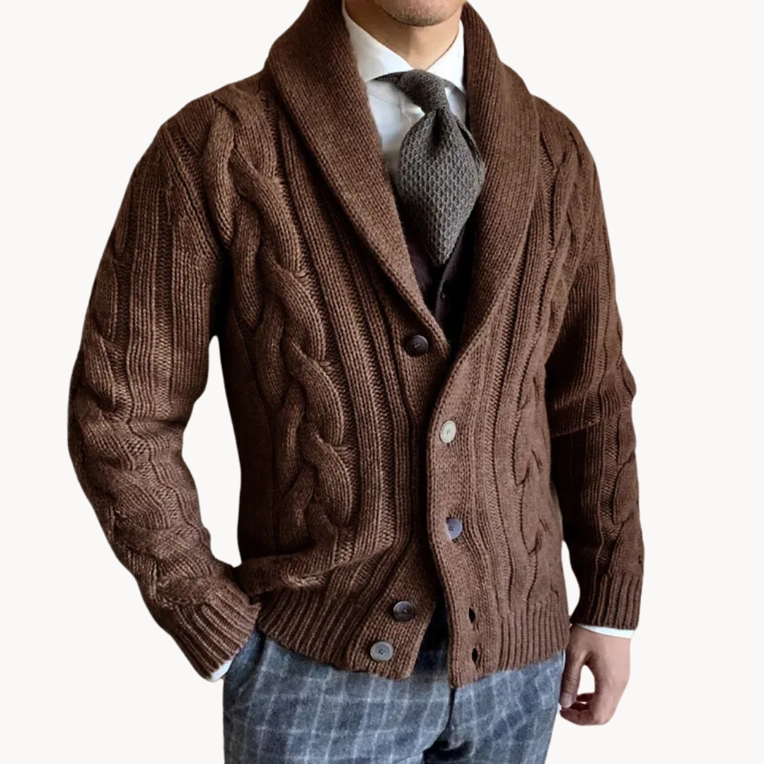 Drune | Strickschal-Strickjacke