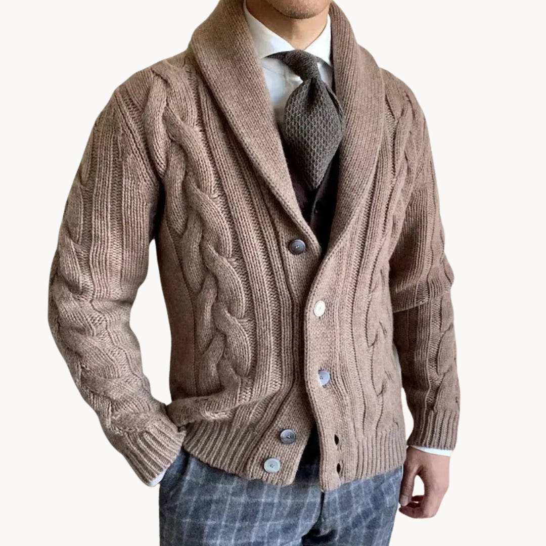 Drune | Strickschal-Strickjacke