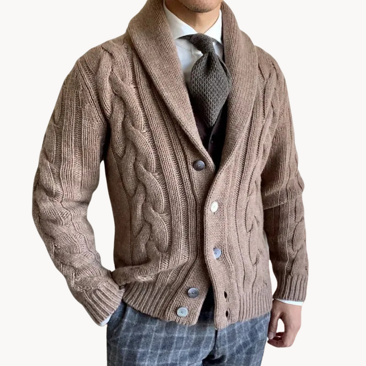 Drune | Strickschal-Strickjacke