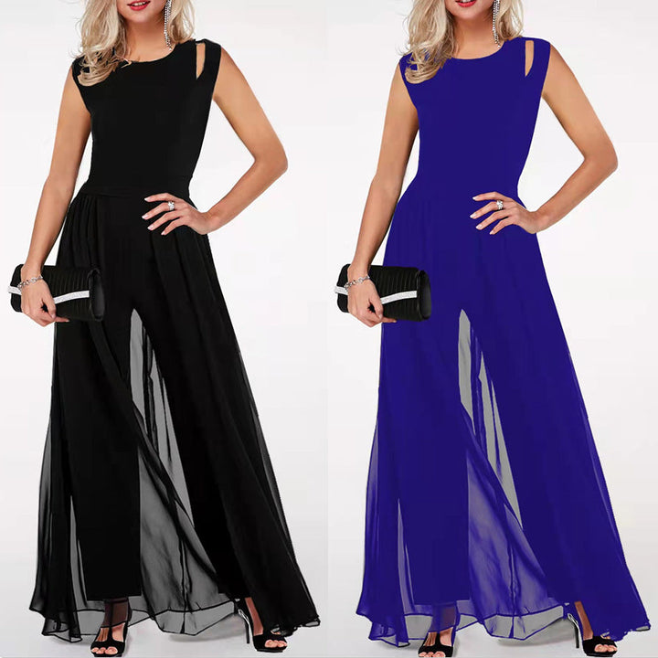 Drune | Einfarbiger Damen Jumpsuit Aus Milchseide