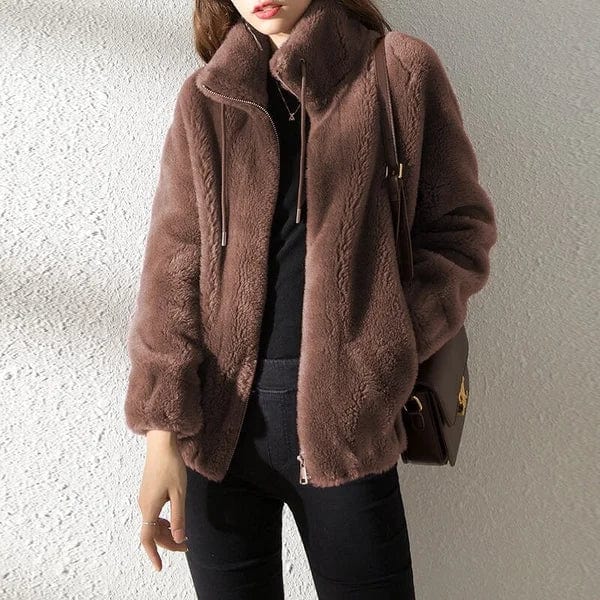 Drune | Fleecejacke Chic Moderner Stil Ideal für den Winter